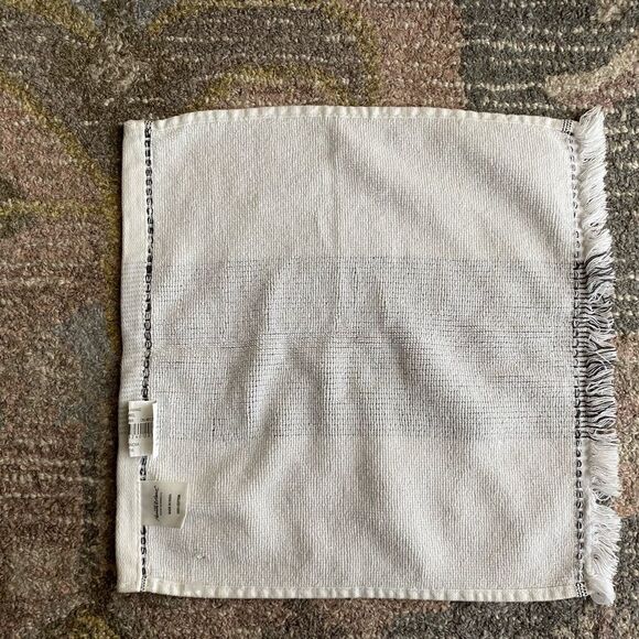 Hearth & Hand Striped Frayed Wash Cloth - Picture 3 of 4